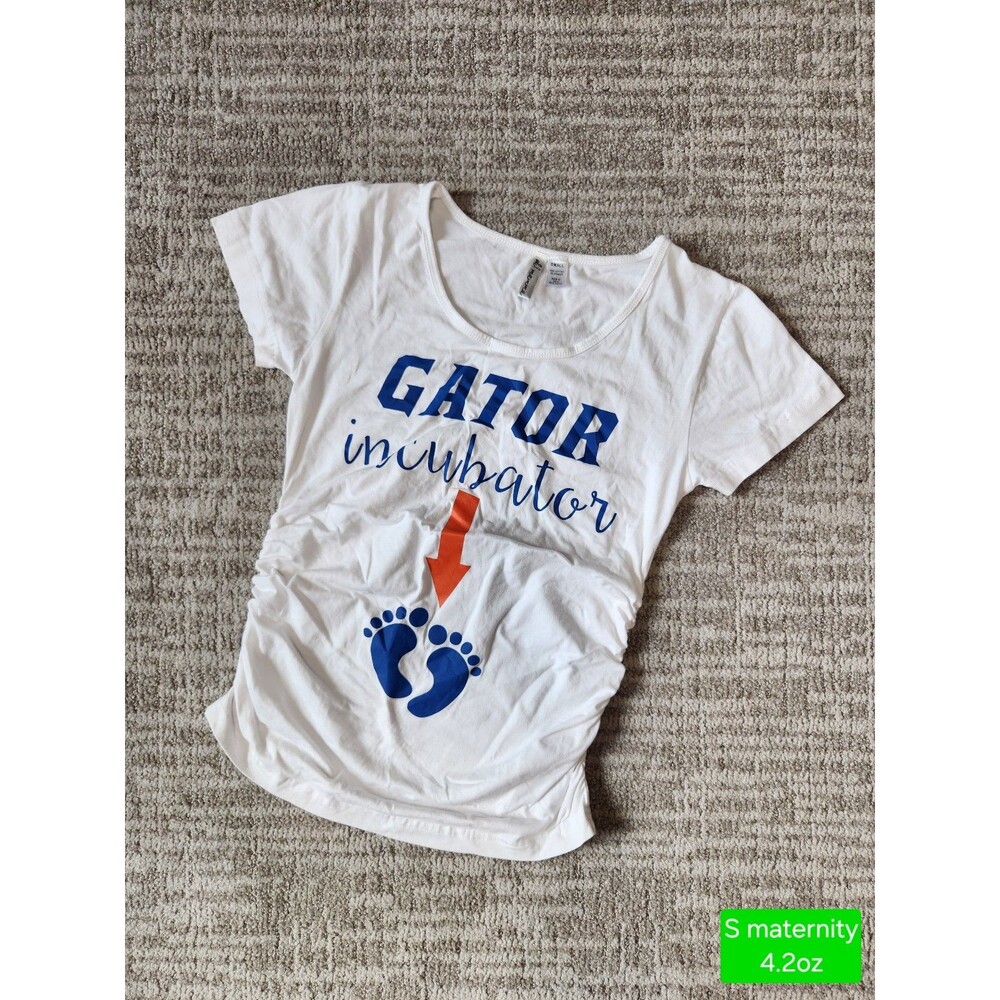 University of Florida Gators Future Gator Incubator maternity short sleeve top S